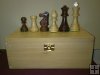 Boxwood and Rosewood Chess Set, Universal Staunton 101 mm