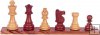 Boxwood and Stained Black Chess Set, Universal Staunton, 101 mm