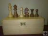 Boxwood and Sheesham Chess Set, Universal Staunton 101 mm