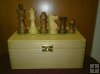 Boxwood and Sheesham Chess Set, Universal Staunton 95 mm
