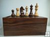 Boxwood&Sheesham Chessmen Set, Universal Staunton 95 ,wooden box